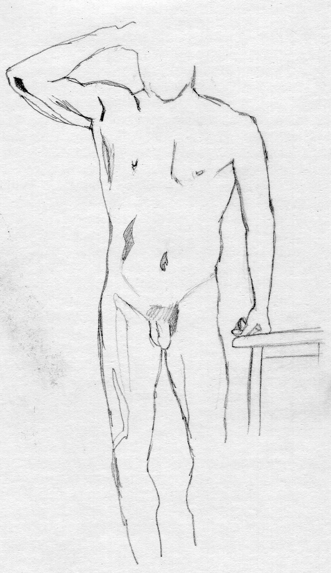 1114x1928 Figure Drawing Man Standing - Man Figure Drawing