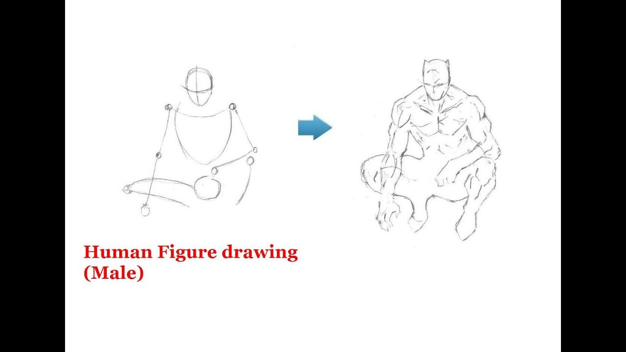 1280x720 How To Draw The Human Figure - Man Figure Drawing