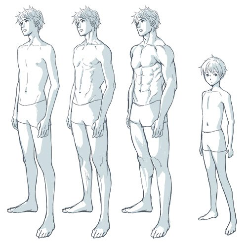 500x493 I Can Never Draw Men And Idk Why Maybe This'll Help Me Art Work - Man Figure Drawing