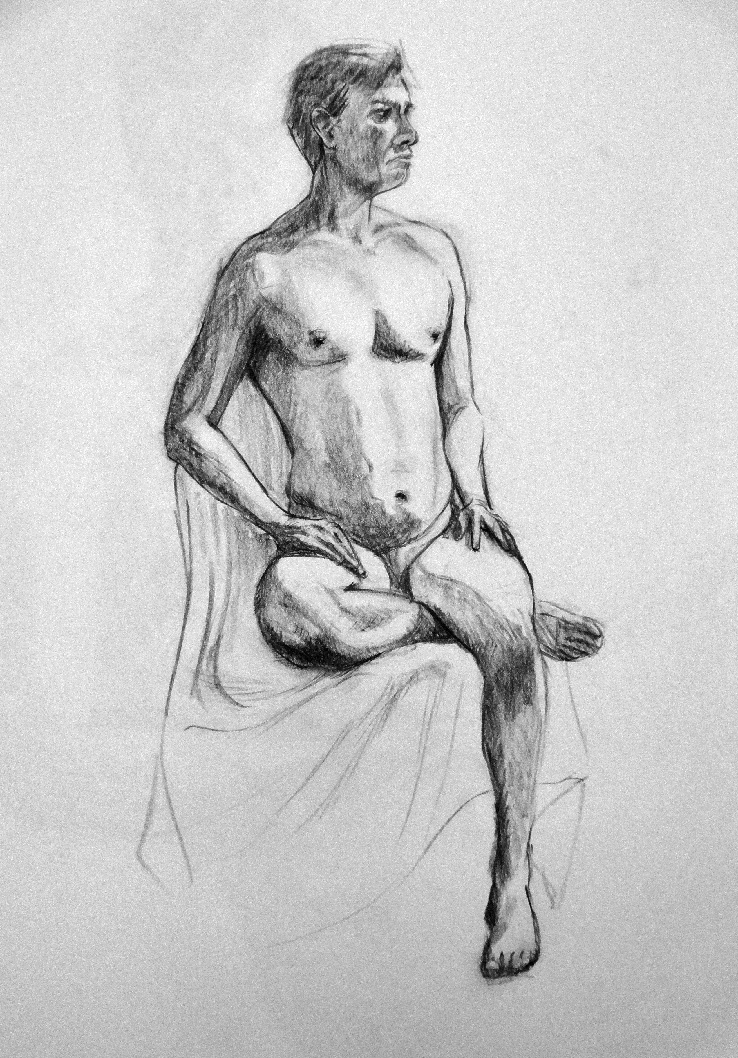 2544x3648 Session Figure Drawing Steven Kellams - Man Figure Drawing