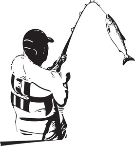 277x300 Man Fishing Royalty Free Vectors - Man Fishing Drawing