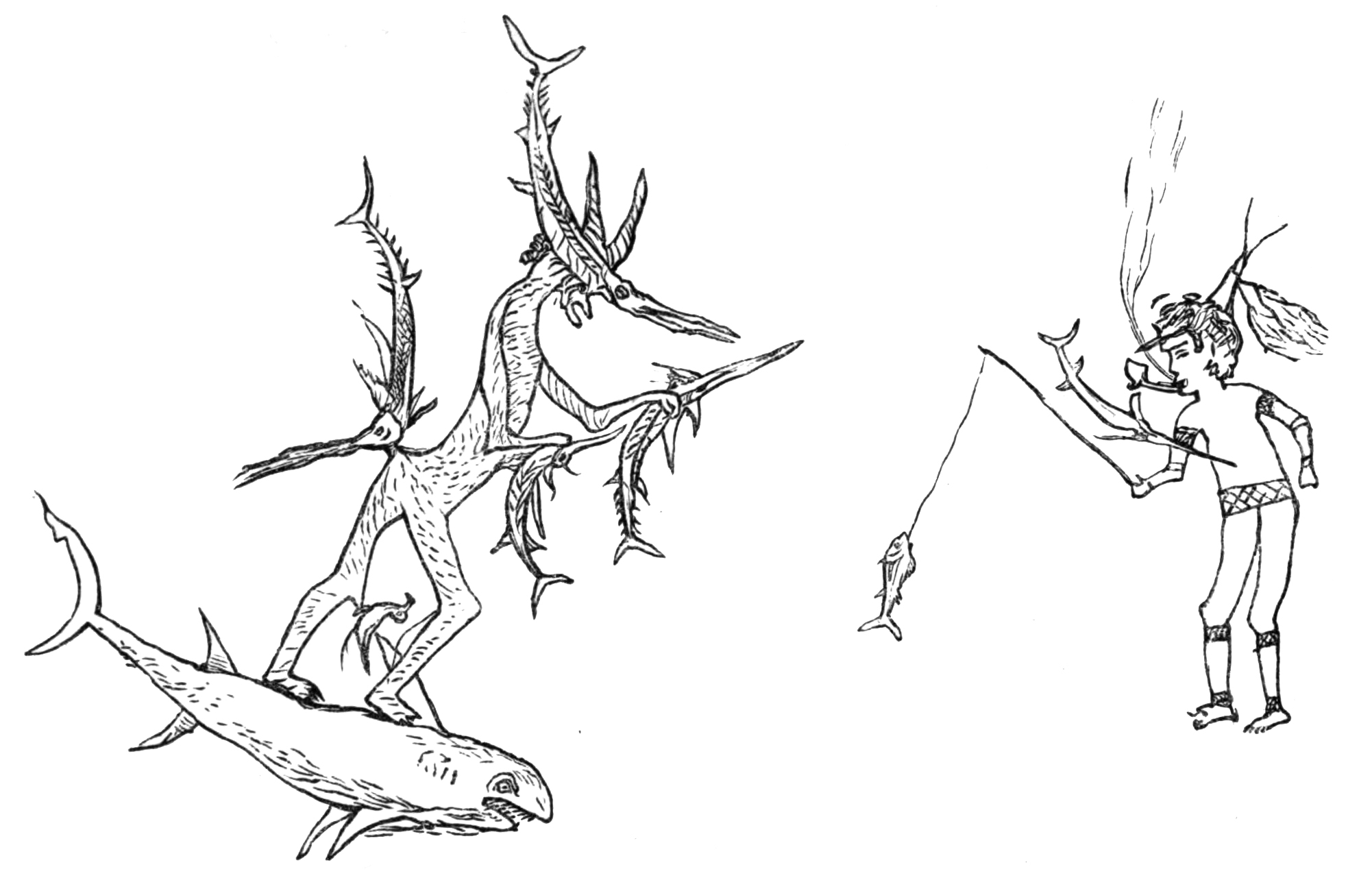 2002x1281 Fileman Fishing Shot - Man Fishing Drawing