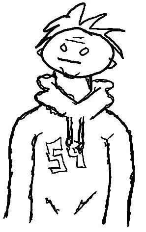297x473 How To Draw An Awesome Cartoon Hoodie Steps - Man In Hoodie Drawing