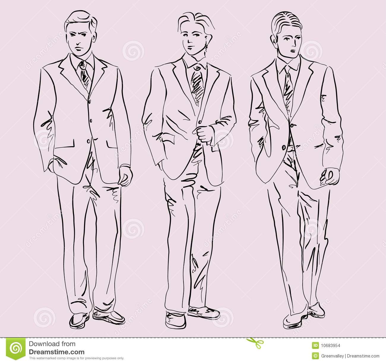 1300x1227 Drawn Man Suit - Man In Suit Drawing