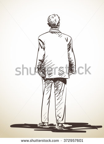 338x470 Gallery Man In Suit Sketch - Man In Suit Drawing