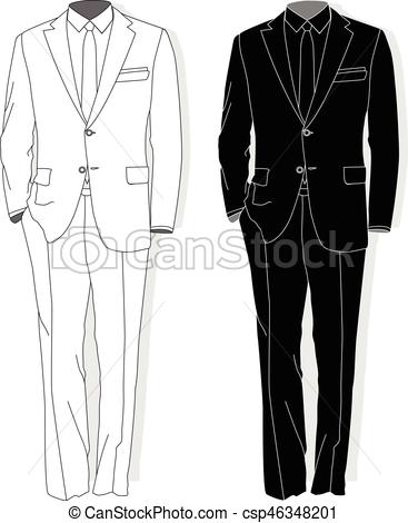 Man In Suit Drawing at PaintingValley.com | Explore collection of Man ...