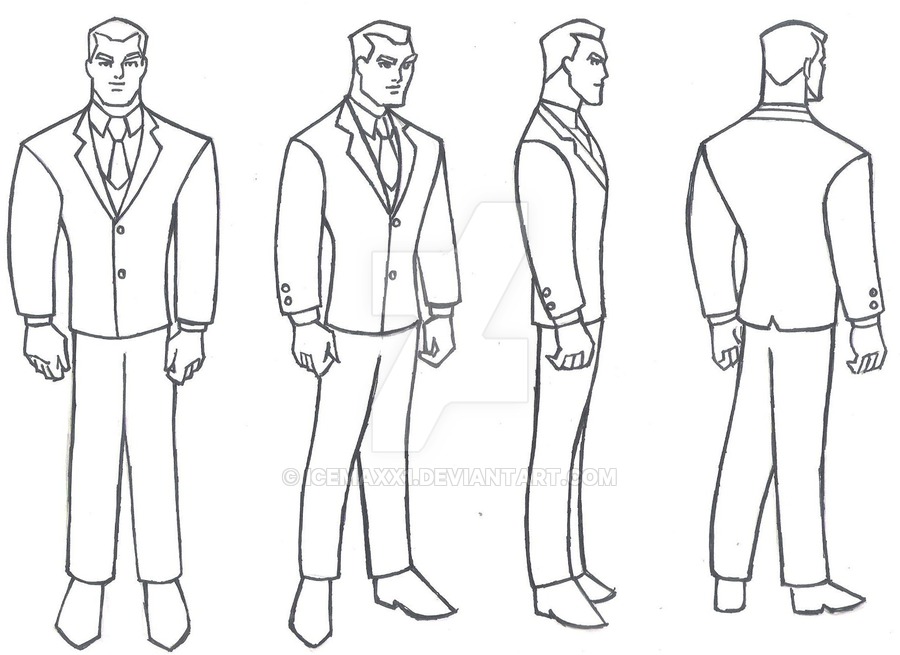 Man In Suit Drawing at Explore collection of Man