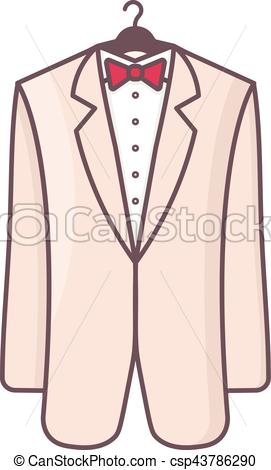 271x470 Wedding Men Suit Simple Vector Symbol For Sweet Romantic Design - Man In Suit Drawing