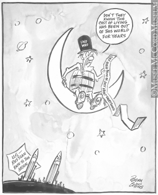 312x385 The Man In The Moon Drawing, Cartoon John - Man In The Moon Drawing
