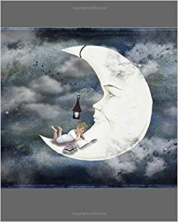 260x325 The Little Boy And The Man In The Moon Sketchbook A Color - Man In The Moon Drawing