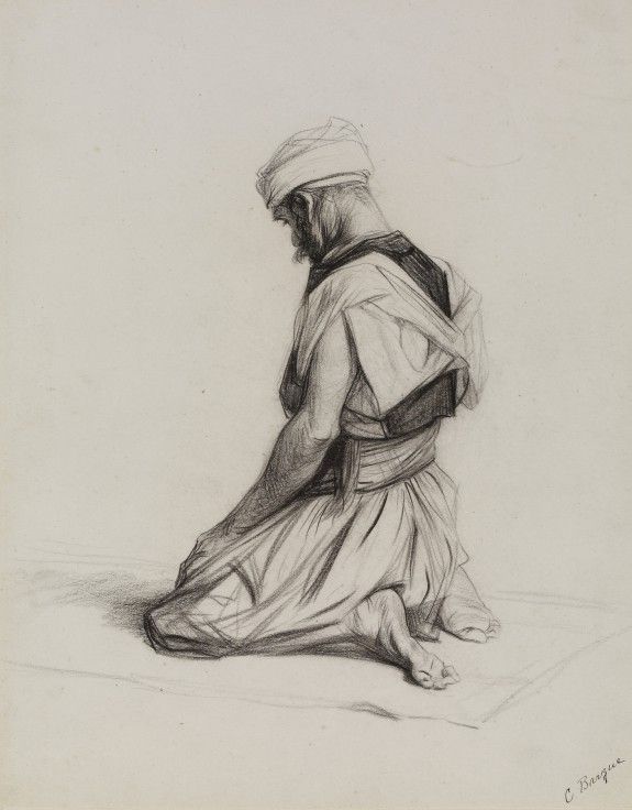 Man Kneeling Drawing at Explore collection of Man