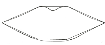 350x151 How To Draw Human Lips - Man Lips Drawing
