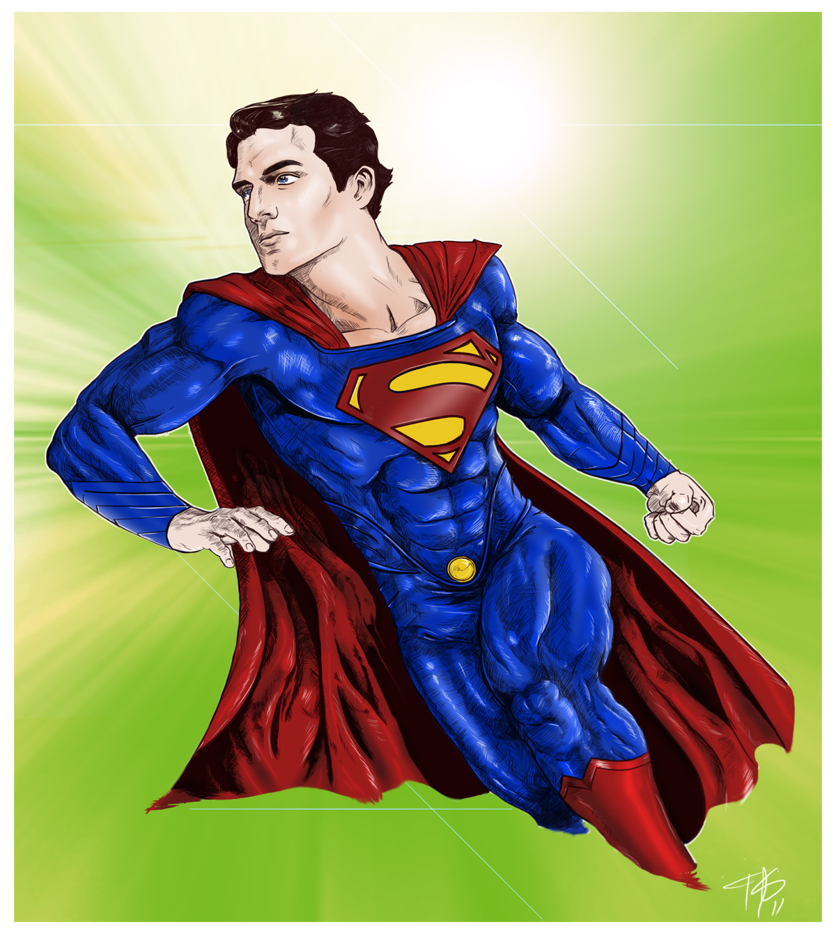 1200x1341 My Of Drawing Illustrating - Man Of Steel Drawing