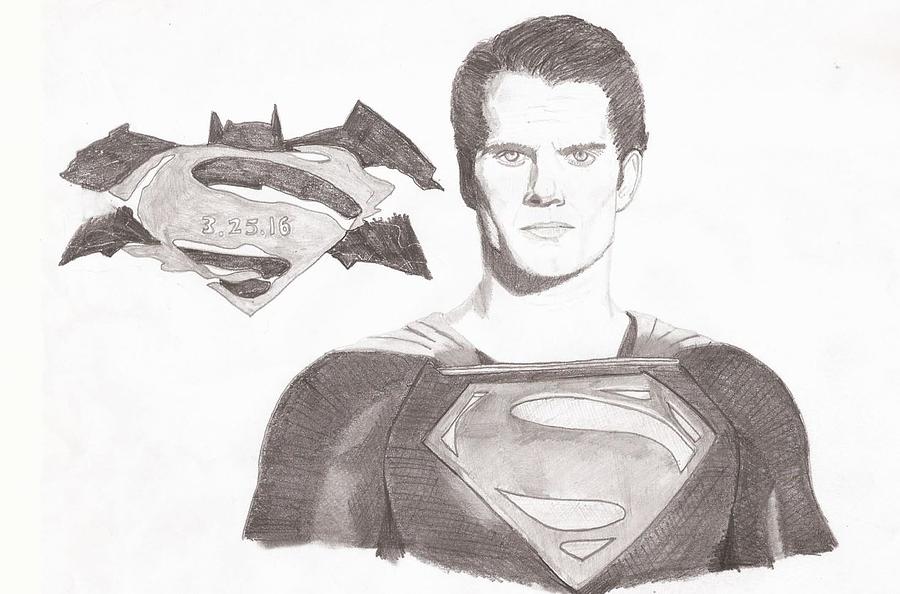 900x594 Superman - Man Of Steel Drawing