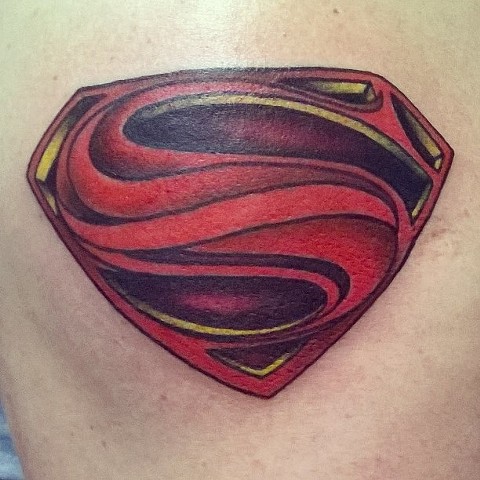 480x480 Copper Fox Tattoo - Man Of Steel Logo Drawing