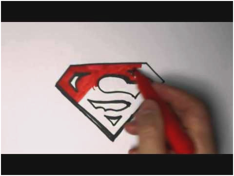 480x360 Superman Tutorial Pretty Makeup Inspired - Man Of Steel Logo Drawing