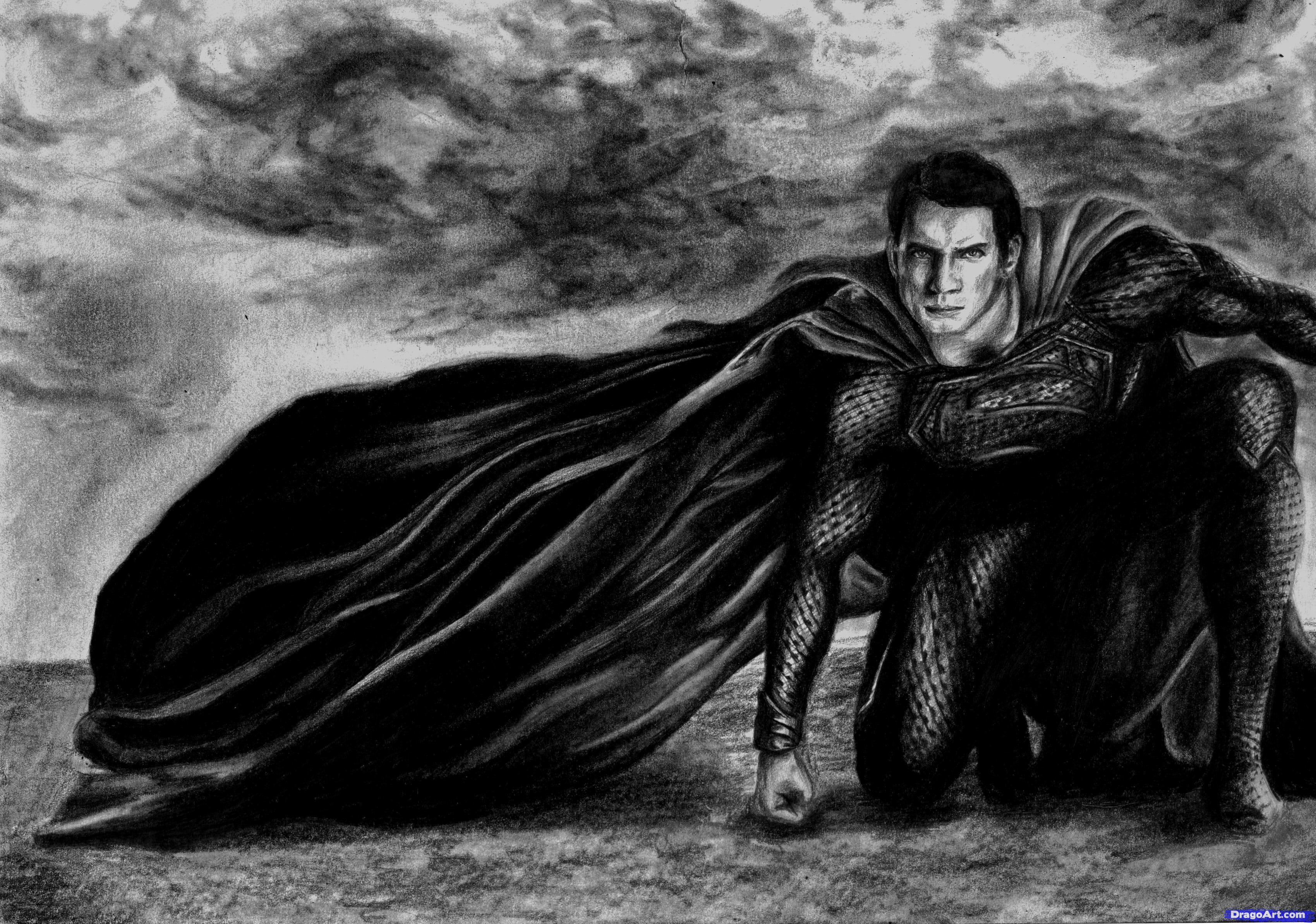 3399x2386 How To Draw The Man Of Steel, Man Of Steel, Step - Man Of Steel L...