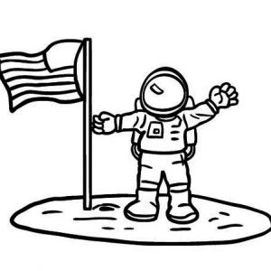 300x300 Image Result For Man On Moon Drawing Art Draw - Man On The Moon Drawing