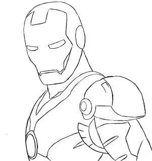 301x320 how to draw iron man for me to draw iron man drawing, iron man - Man Outline Drawing