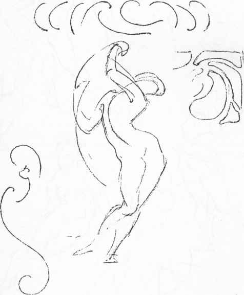 476x577 Joshua Nava Arts Anatomical Drawing - Man Outline Drawing