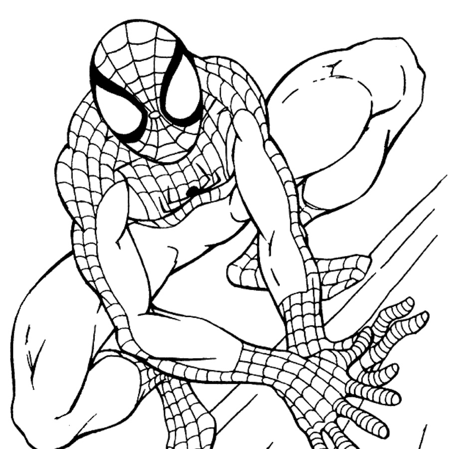 900x900 Spiderman Outline Drawing At Getdrawings Com Free For Personal Use - Man Outline Drawing