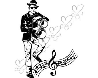 340x270 Man Playing Guitar Etsy - Man Playing Guitar Drawing