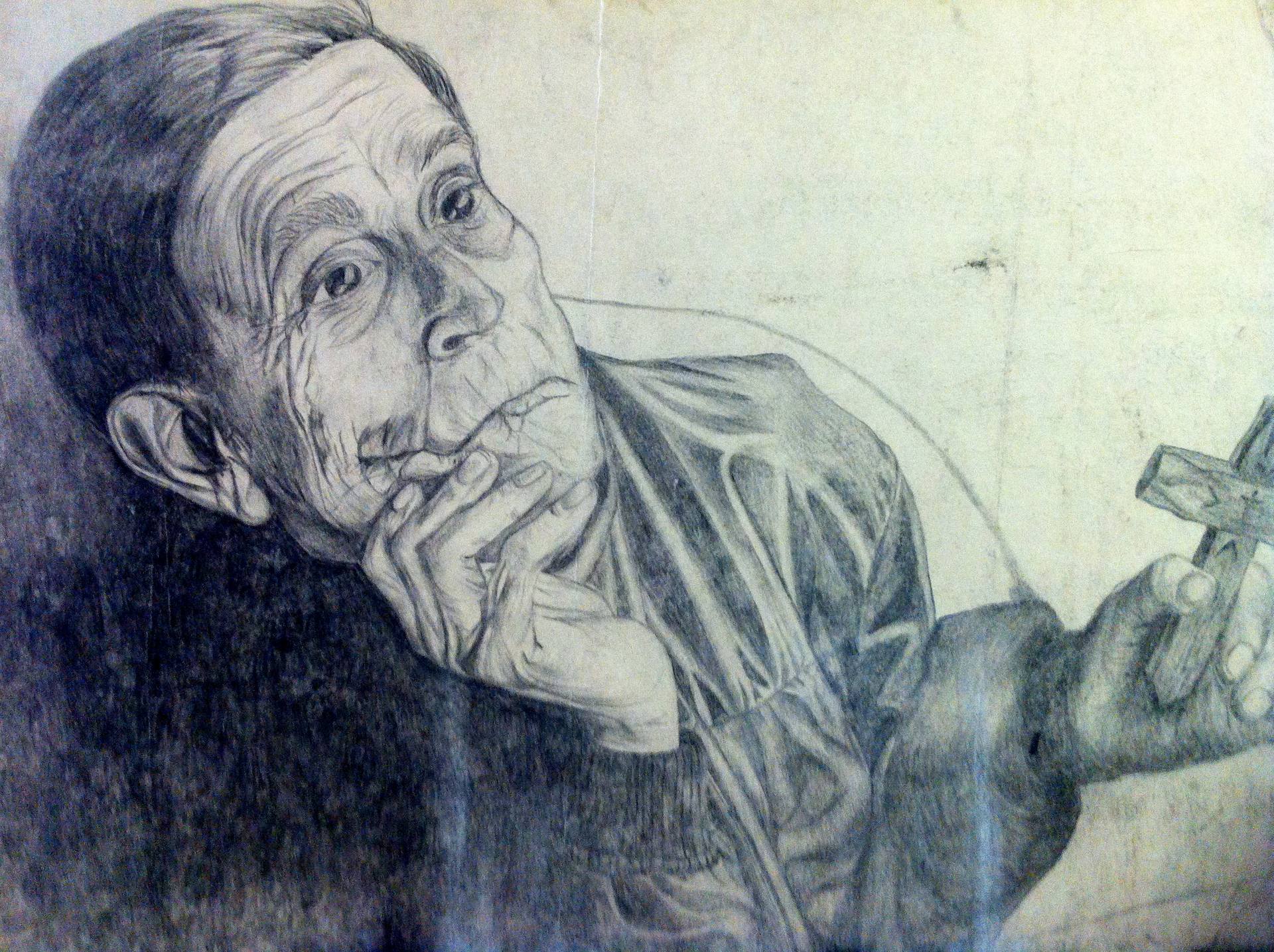 1920x1434 Man Praying Drawing - Man Praying Drawing