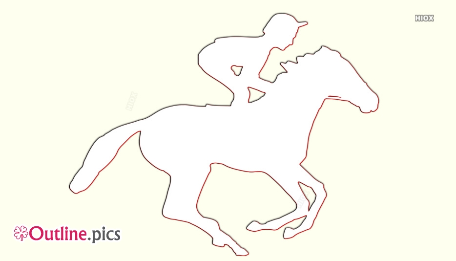 934x534 Horse Riding Outline Images - Man Riding Horse Drawing