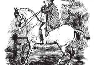 300x210 Man Riding Horse Drawing Line Man With Beard Ride Horse Animal - Man Riding Horse Drawing