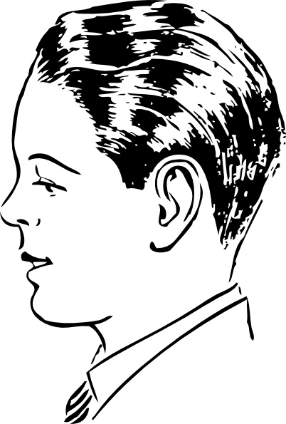 402x595 Man Side View Clip Art Free Vector In Open Office Drawing - Man Side Face Drawing