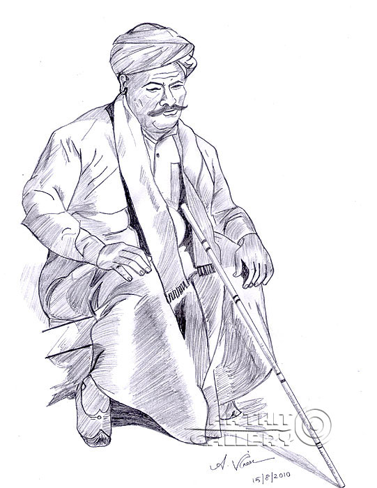541x700 drawing drawing old man thinking his past memories anandhan vignesh - Man Thinking Drawing