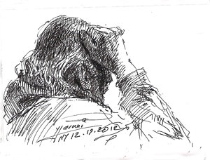 300x228 Thinking Man Drawings Fine Art America - Man Thinking Drawing