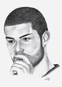 214x300 Deep In Thought Drawing - Man Thinking Drawing