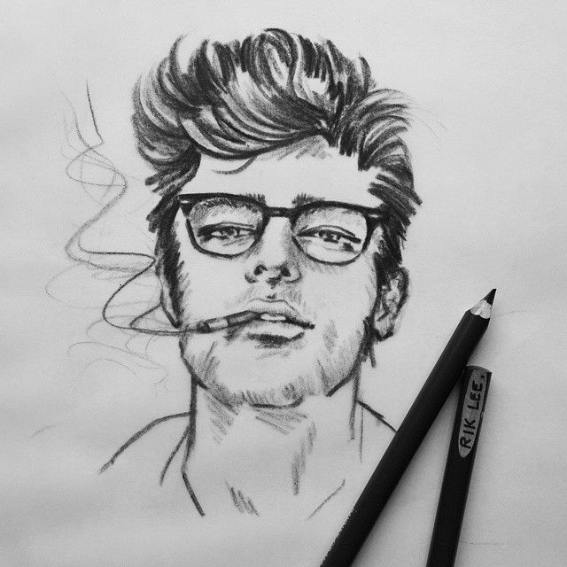 640x640 I Should Draw More Guys And People Wearing Glasses So Here - Man With Glasses Drawing