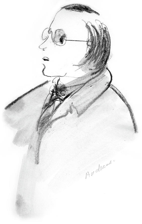 571x900 Mysterious Man With Glasses Drawing - Man With Glasses Drawing