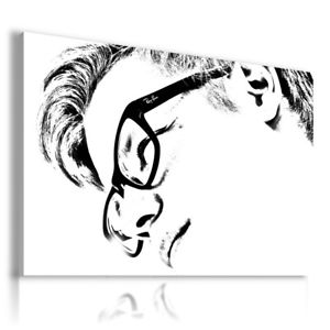 300x300 Painting Drawing Man Glasses Face Print Canvas Wall Art - Man With Glasses Drawing