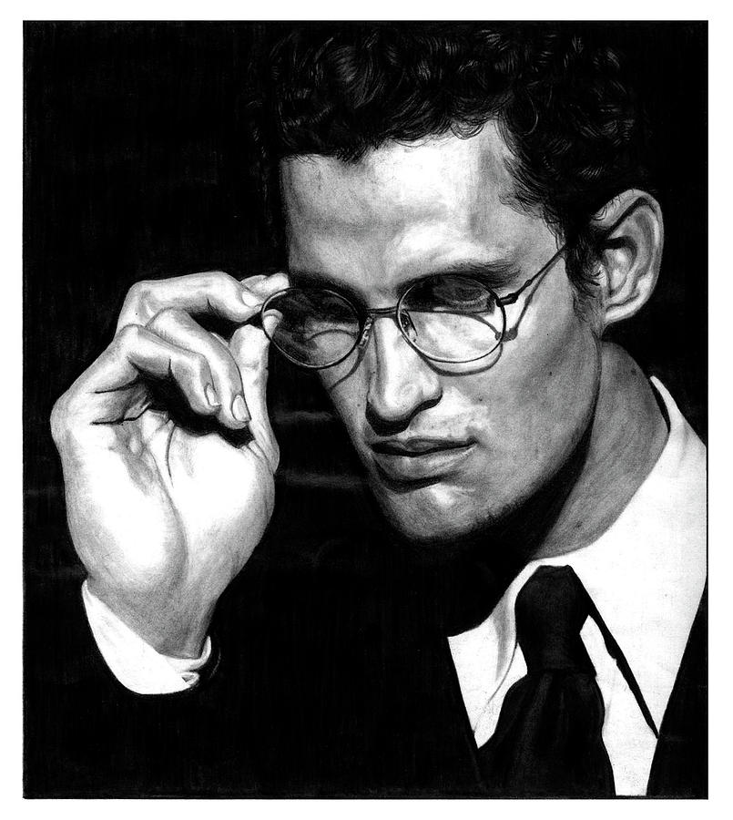 805x900 Pensive Man With Glasses Drawing - Man With Glasses Drawing