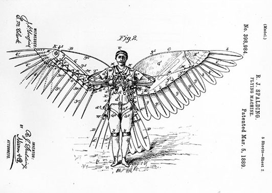 532x377 We Aren't Built To Fly How Things Fly - Man With Wings Drawing