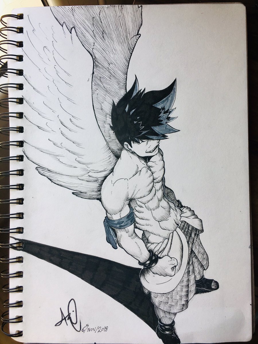 Man With Wings Drawing at Explore collection of