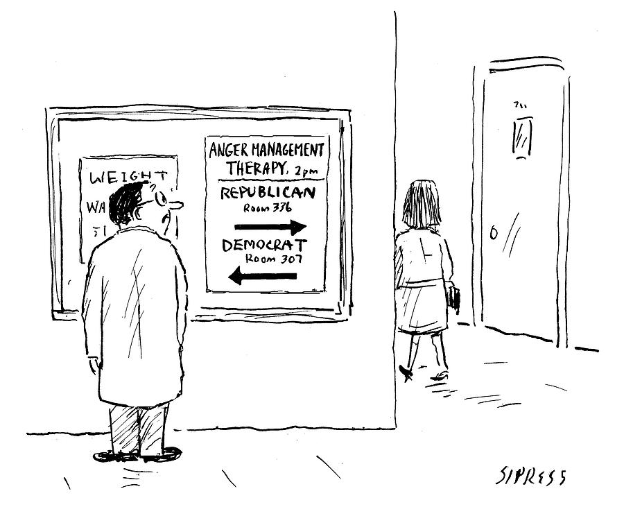 900x744 republican and democrat anger management therapy drawing - Management Drawing