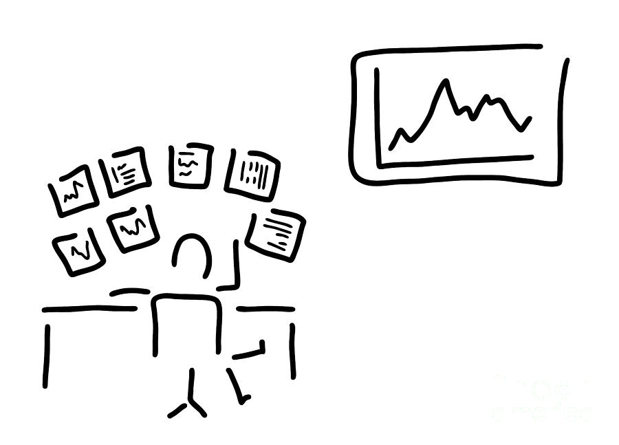900x647 stock exchange stockbroker fund manager drawing - Manager Drawing