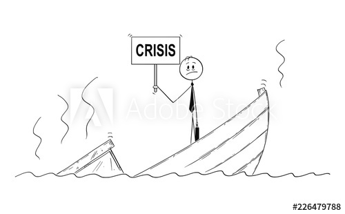 500x310 cartoon stick drawing conceptual illustration of businessman - Manager Drawing