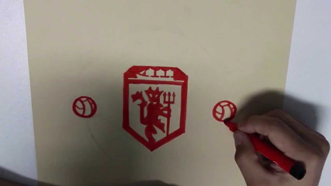 1280x720 How I Draw Manchester United Emblem - Manchester United Drawing