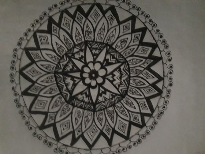 670x503 How To Draw A Mandala Steps - Mandala Art Drawing