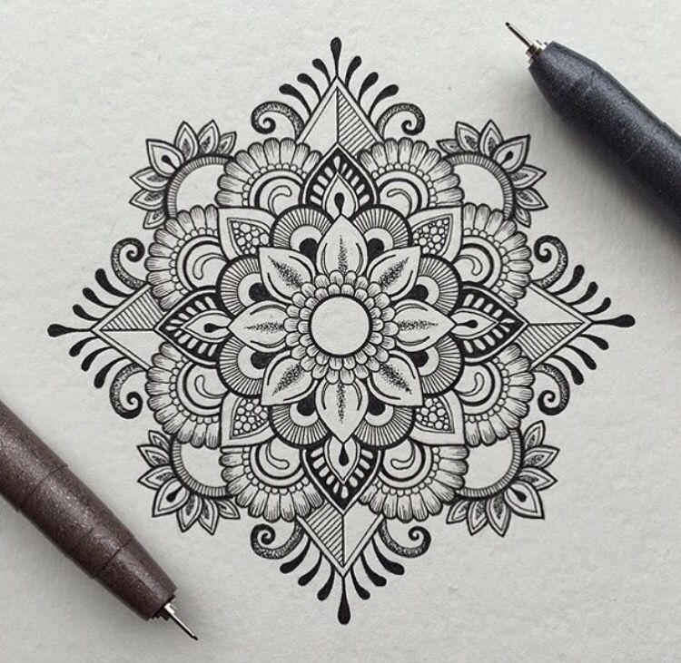 750x731 mandala mehendi mandala art - Mandala Art Drawing