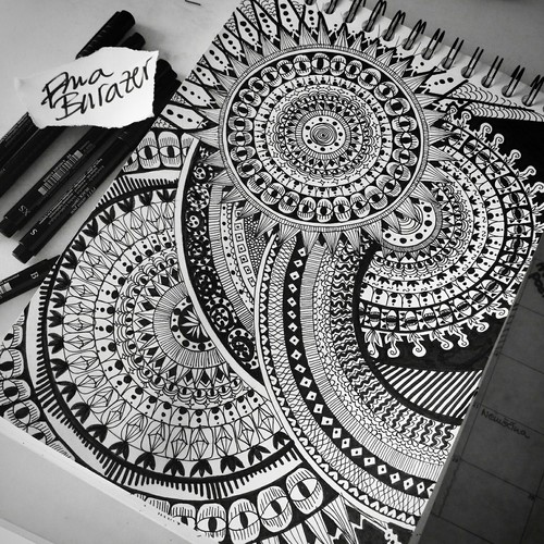 500x500 Mandala Beautiful Follow On Insta Kenai Art - Mandala Art Drawing