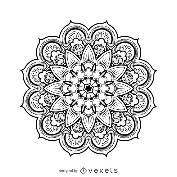 570x570 Mandala Design Drawing - Mandala Drawing