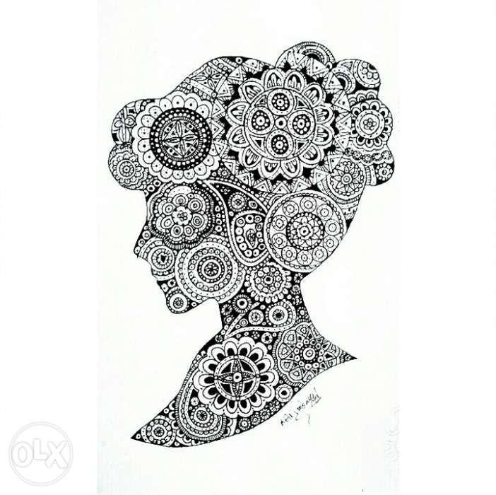 702x700 Mandala Drawing Of October - Mandala Drawing