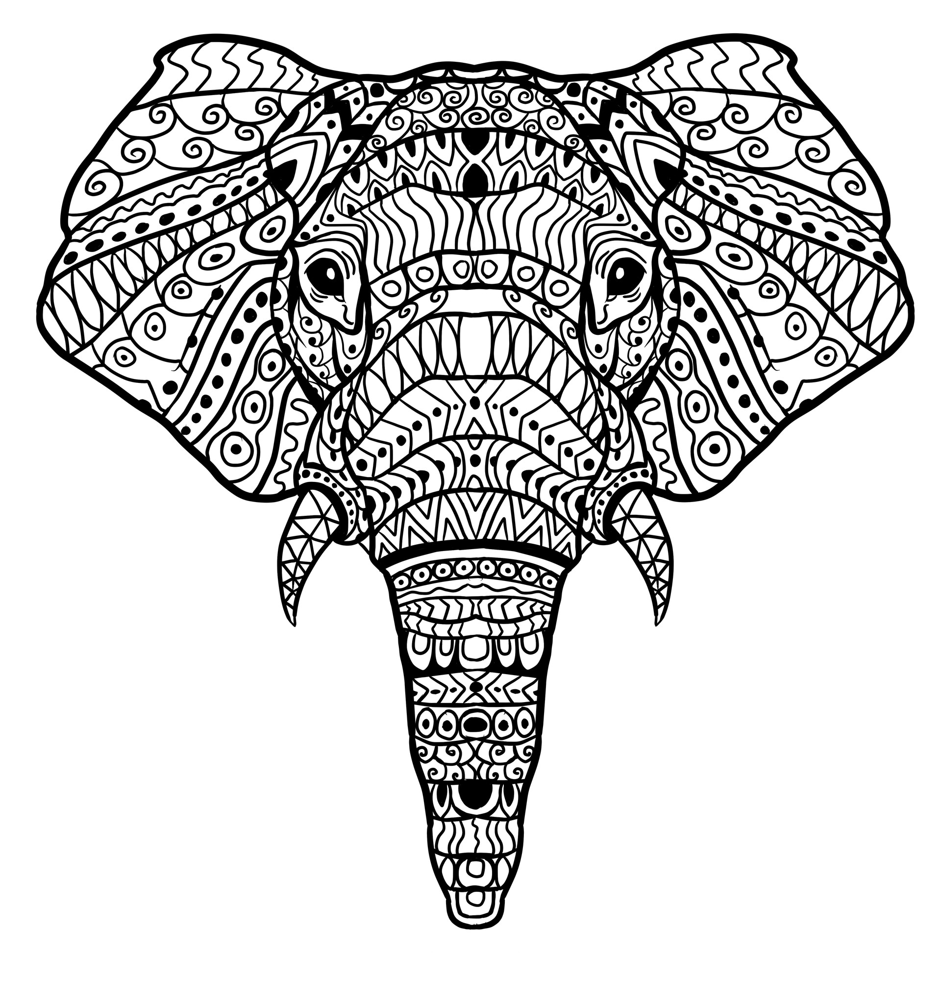 Mandala Drawing Animals at PaintingValley.com | Explore collection of ...