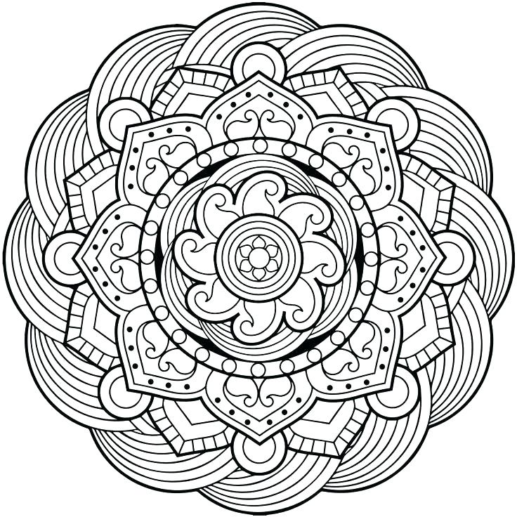 736x736 Mandala Coloring Pages For Adults Top Rated Images Online Drawing - Mandala Drawing Animals